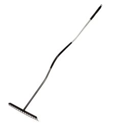 grebla metalica cu maner metalic 150cm / 16 dinti