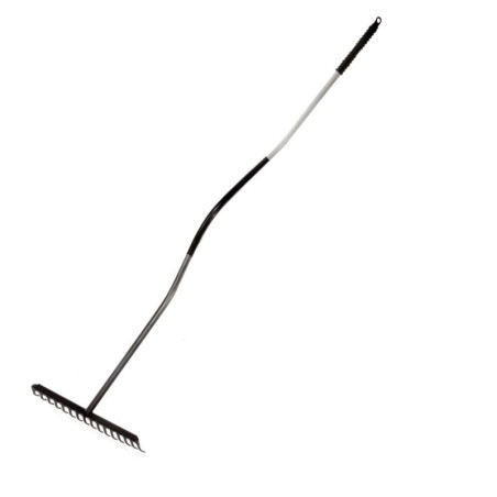 grebla metalica cu maner metalic 150cm / 16 dinti