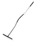 grebla metalica cu maner metalic 150cm / 16 dinti