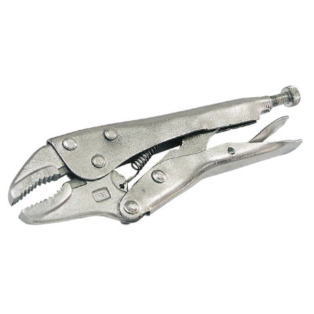 cleste blocare nichelat cu cioc rotunjit 180mm