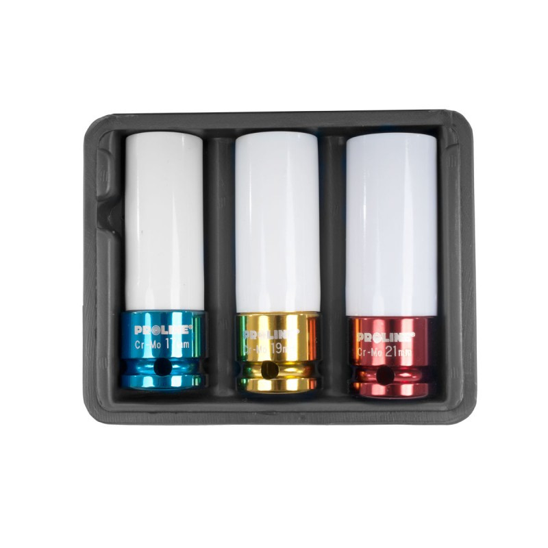 set tubulare impact jante aliaj cr-mo 1/2" 17-19-21mm set tubulare impact jante aliaj cr-mo 1/2" 17-19-21mm