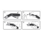 cutter metalic instant cu lama retractabila - 62mm x 4