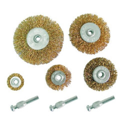 set perii sarma alama tip circular cu tije - 8p.