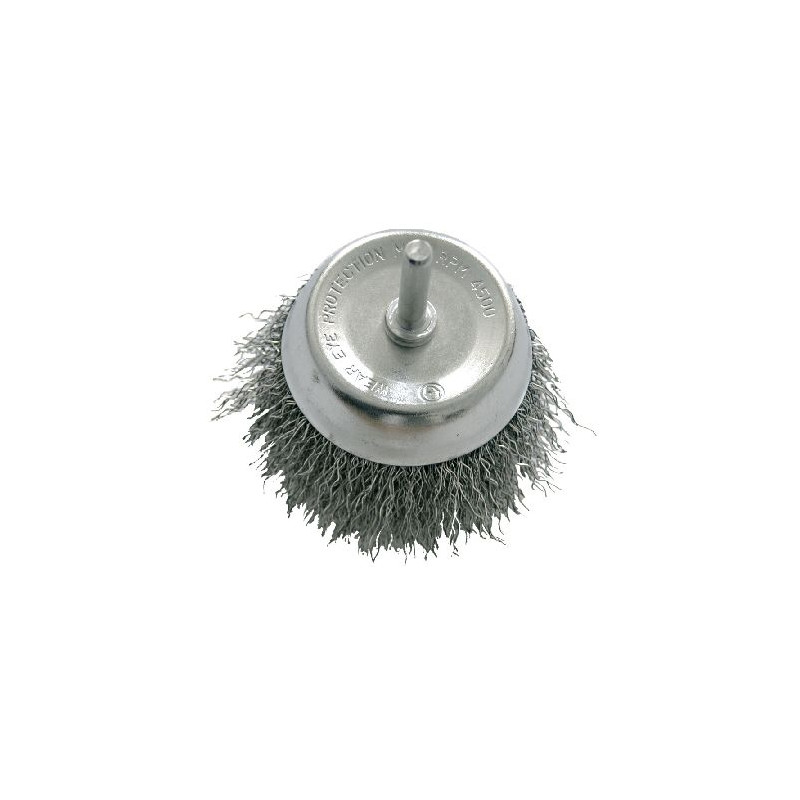 perie sarma tip cupa cu tija 100mm