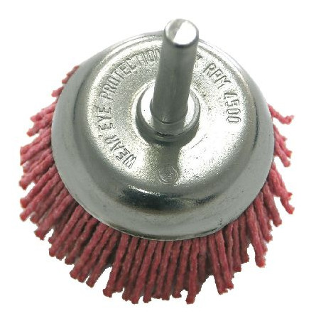 perie slefuire tip cupa cu tija 75mm