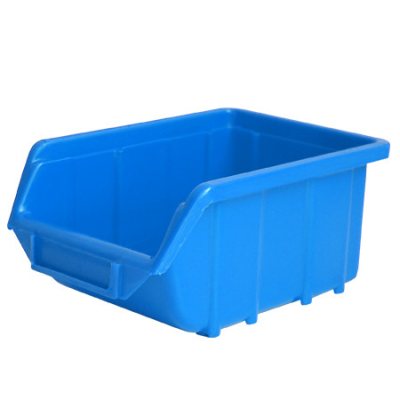 cutie plastic depozitare 221x350x165mm / albastra
