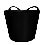 recipient flexibil cu manere - 27l / negru