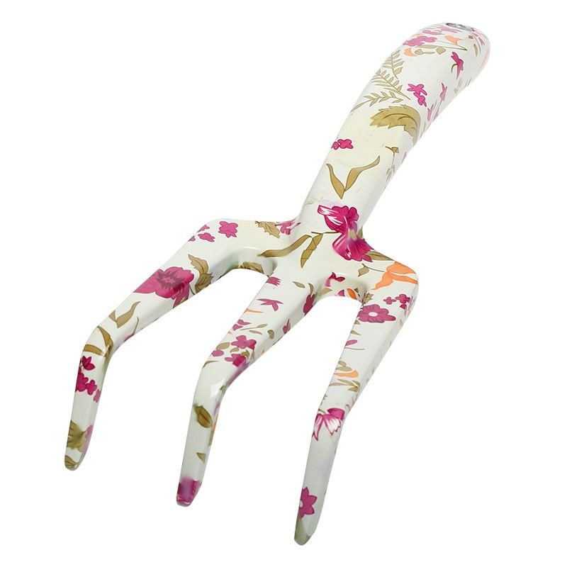 grebla mica din aluminiu tip floral pentru gradinarit