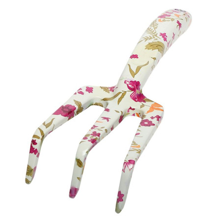 grebla mica din aluminiu tip floral pentru gradinarit