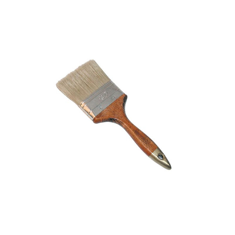pensula par natural cu maner lacuit 4.0"x15mm