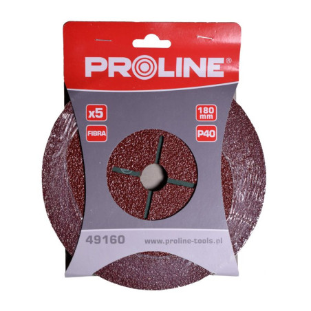 disc abraziv fibra 180mm - gr.240, 5/set