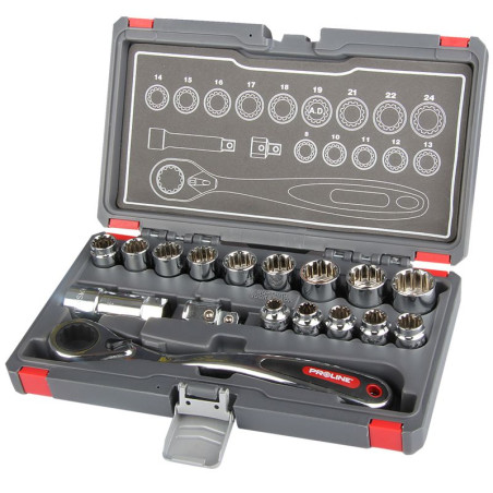 trusa tubulare canelate speciale cu canal - 17p.