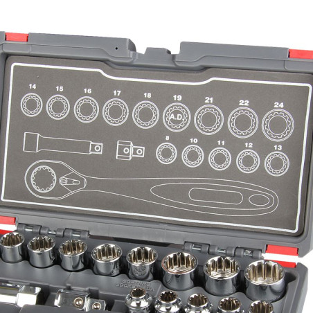 trusa tubulare canelate speciale cu canal - 17p.