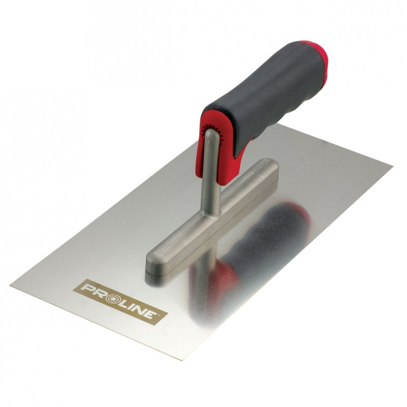 gletiera inox cu maner gumat 270x130mm