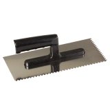 gletiera inox dintata cu maner plastic 270x130/12mm