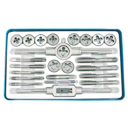 trusa tarozi si filiere cu accesorii m5-m12 - 24p.