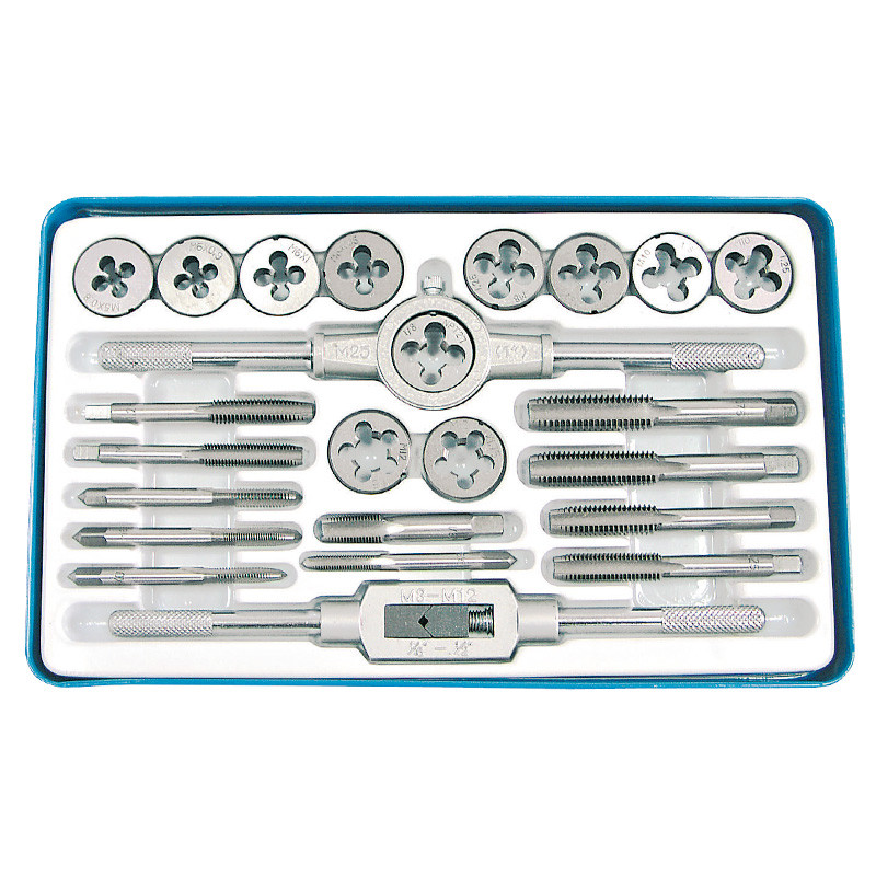 trusa tarozi si filiere cu accesorii m5-m12 - 24p.