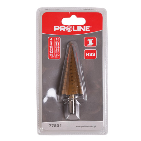 burghiu metal hss-ti conic in trepte 4-30mm