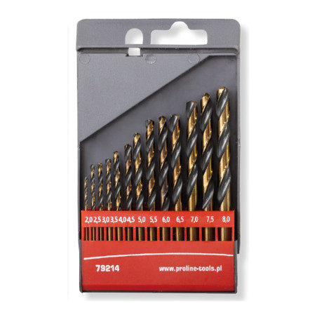 set burghie metal hss 135° in caseta 2.0-8.0mm - 13p.