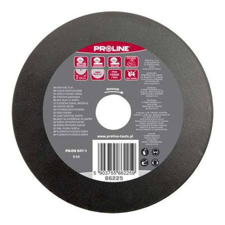 disc raspel plat / aspru - 125mm