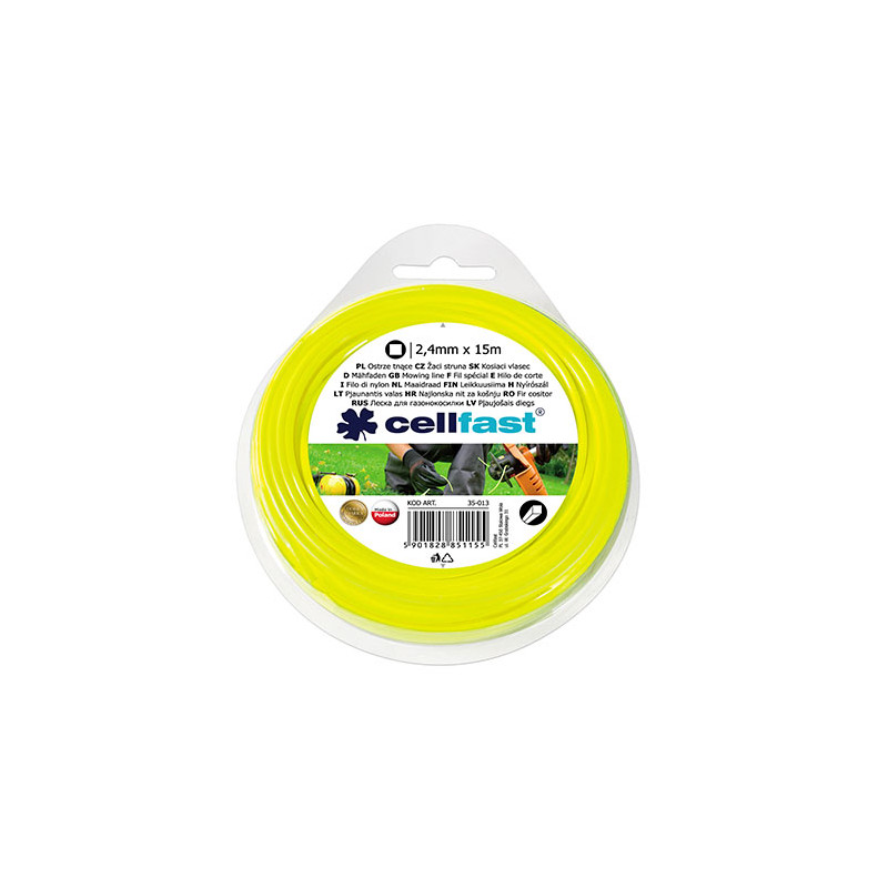 fir motocoasa patrat 2.4mm / 15m