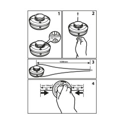 tambur automat fir motocoasa incarcabil rapid 1.5-3.0mm