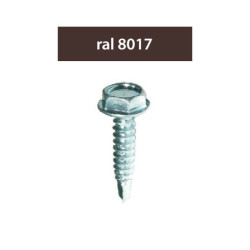 suruburi perforatoare ral8017-maroniu 4.8x28mm, 250/set