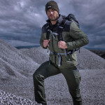 caciula termica acrilica cu model reiat / verde