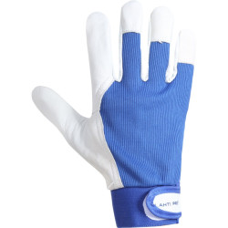 manusa piele ovina / albastru-alb - 11