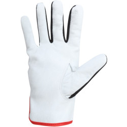 manusa piele ovina / negru-alb - 9