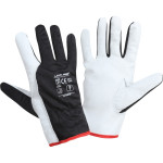 manusa piele ovina / negru-alb - 10