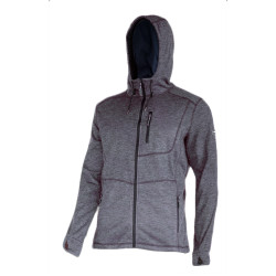 jacheta cu imprimeu si gluga / gri - m