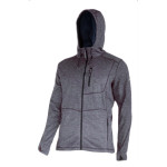 jacheta cu imprimeu si gluga / gri - 2xl