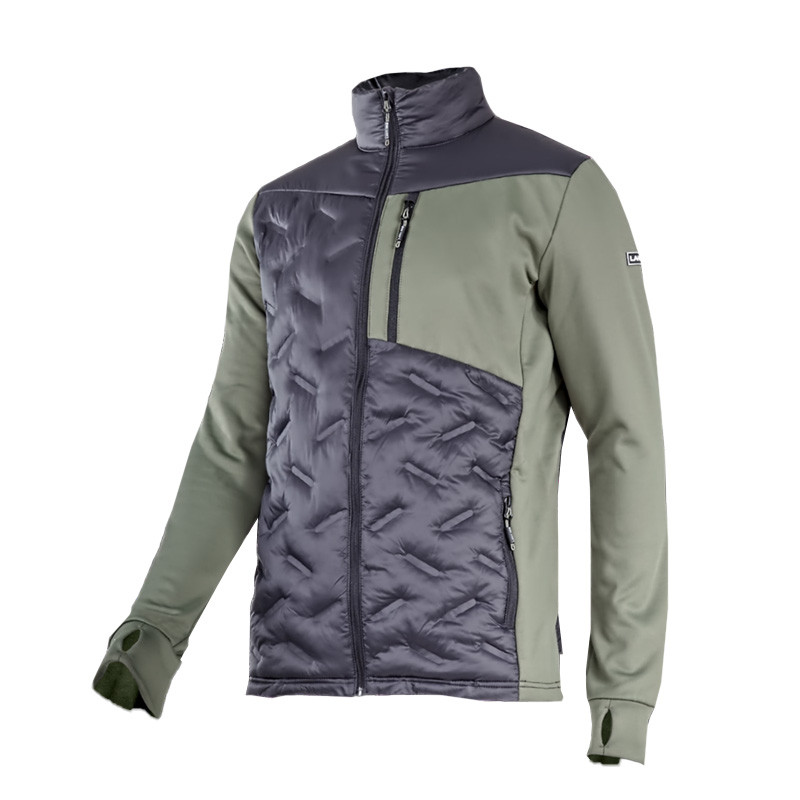 jacheta mediu-elastica cu matlasare / verde-negru - s