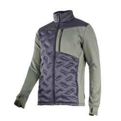 jacheta mediu-elastica cu matlasare / verde-negru - 3xl