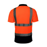 tricou reflectorizant polo / portocaliu - 2xl