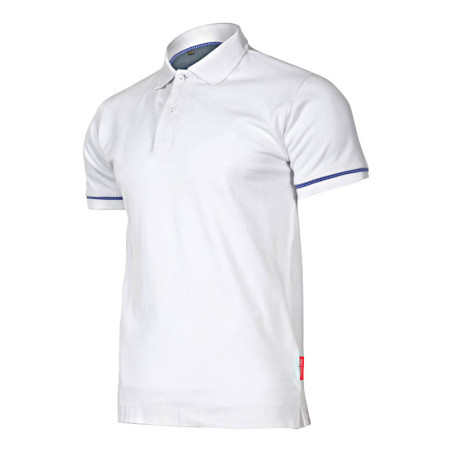 tricou bumbac polo / alb - 2xl