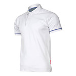 tricou bumbac polo / alb - 2xl