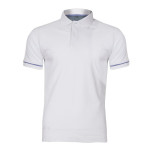 tricou bumbac polo / alb - 2xl