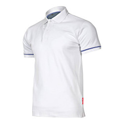 tricou bumbac polo / alb - 3xl