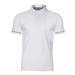 tricou bumbac polo / alb - 3xl