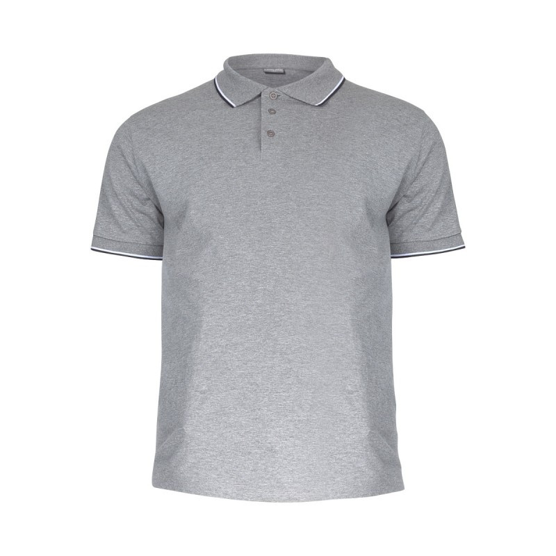 tricou bumbac polo subtire / gri - s
