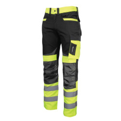 pantalon reflectorizant slim-fit / verde - m