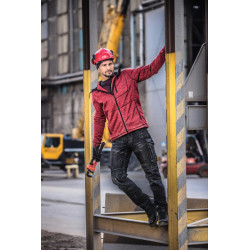 pantalon lucru tip-blugi slim-fit elastic inchisi - l