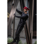 pantalon lucru tip-blugi slim-fit elastic inchisi - 2xl