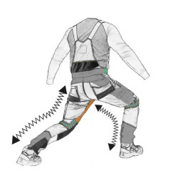 salopeta lucru slim-fit confortabila - s/h-164