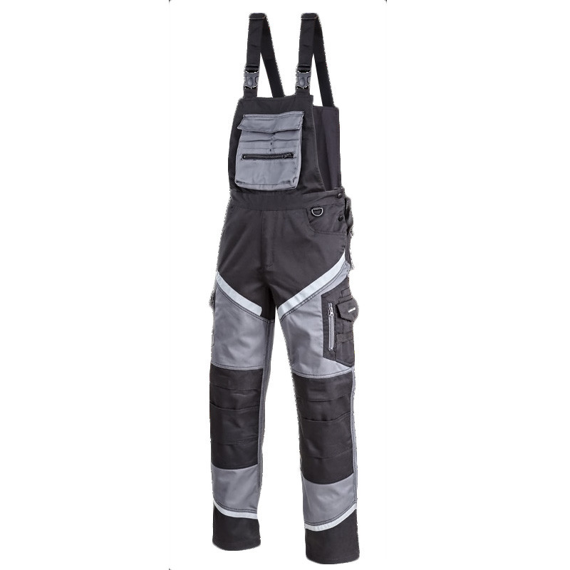 salopeta lucru groasa premium negru-gri - l/h-176