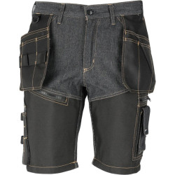 pantalon lucru tip-blugi scurt intarit / inchis - xl