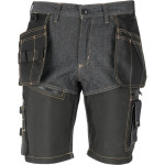 pantalon lucru tip-blugi scurt intarit / inchis - xl