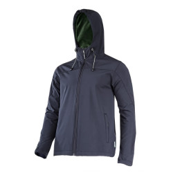 jacheta elastica cu gluga / negru - m